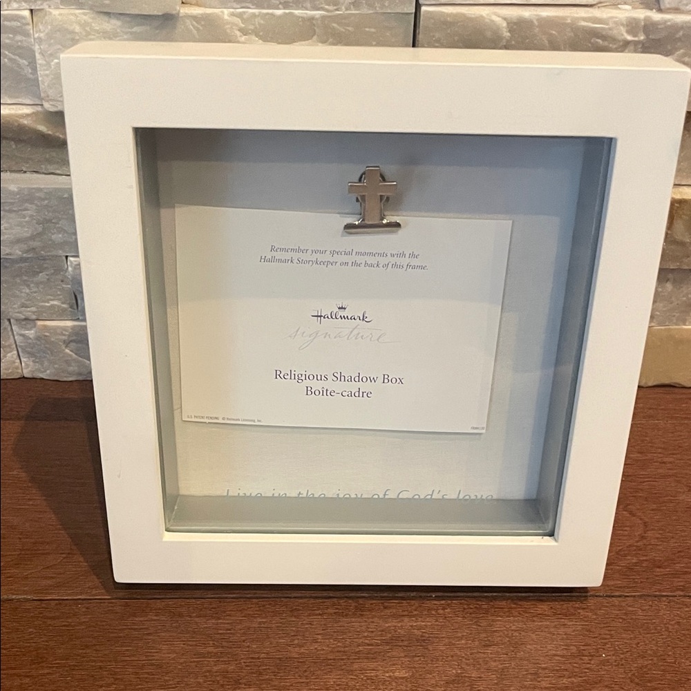 Hallmark Cream Religious Shadow Box